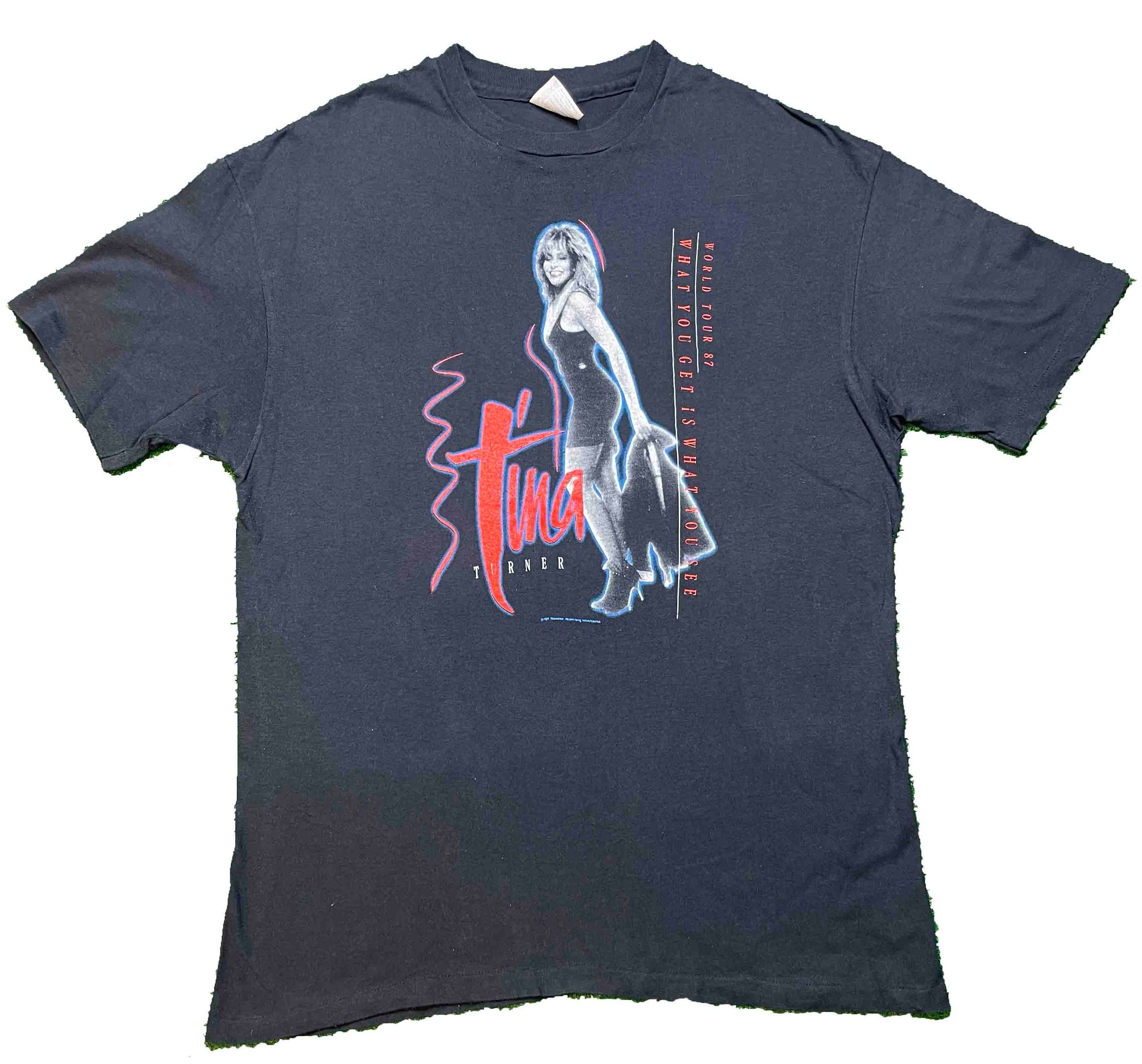 Tina Turner 1987 tour graphic fashion shirt